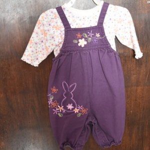 Carter's,  long-sleeved onesie with jumper, 3-6 mo